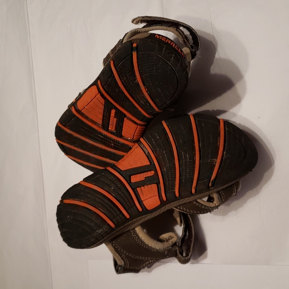 Merrell Sandals Water Leather Upper Hiking Active Sporty Kids 11 EUC - Picture 6 of 12